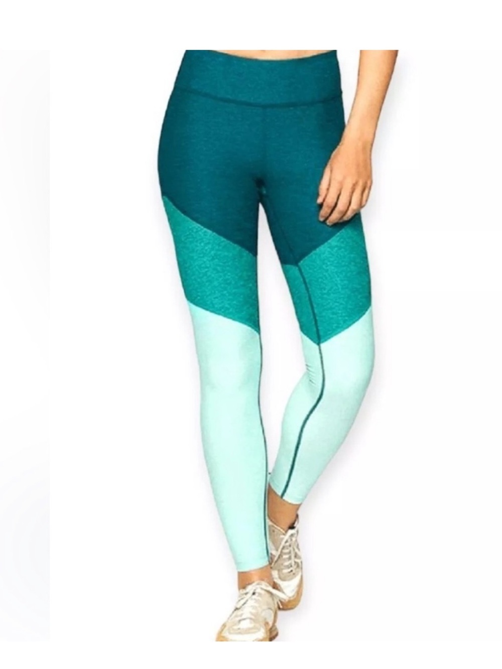 Outdoor Voices / blue Green ombre  Colorblock 7/8 Spring Legging M